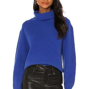 Rag & Bone Pierce Cashmere Turtleneck Sweater in Cobalt